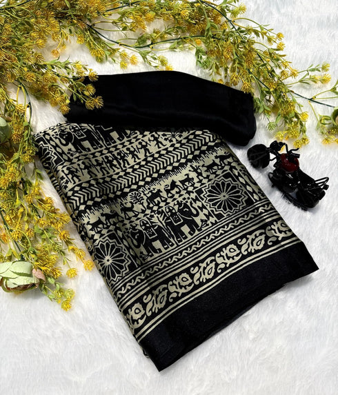 Vasthrlay Modal Kalamkari Designer Beautiful Blouse