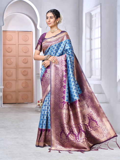 Vasthrlay Banarasi Traditional Unstitched Saree