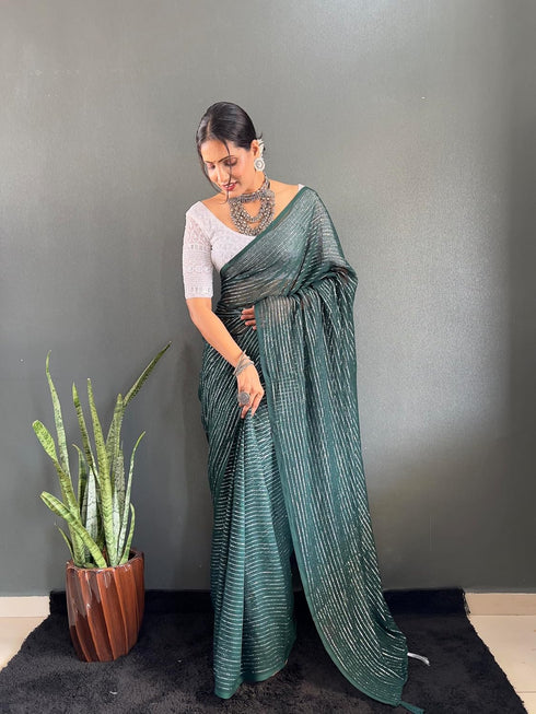 Vasthrlay Chiffon Rimzim Designer Chikankari