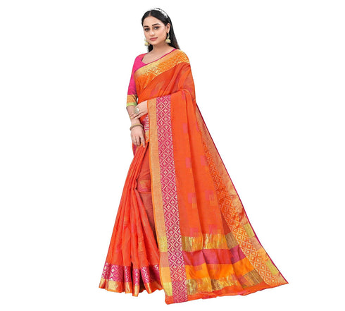 VasthrlayEmbroidered Cotton Unstitched Ethnic Wear