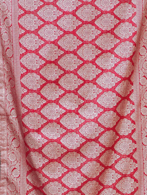 Vasthrlay Banarasi Jacquard Deep Saree
