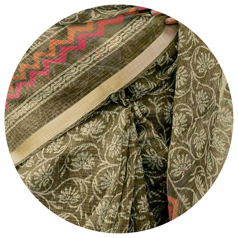 Vasthrlay Fashion Polyester Printed Dusty Ethnic Wear