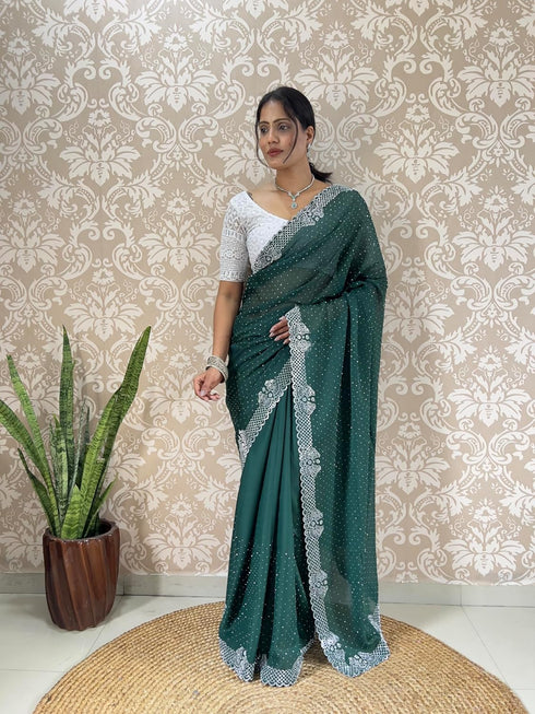 Vasthrlay Georgette Lightweight Receptions Gatherings