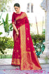 Vasthrlay Banarasi Maroon Ethnic Wear