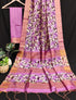Vasthrlay Tussar Printed Contrast
