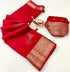 Vasthrlay Bandhani Unstitched Piece Saree