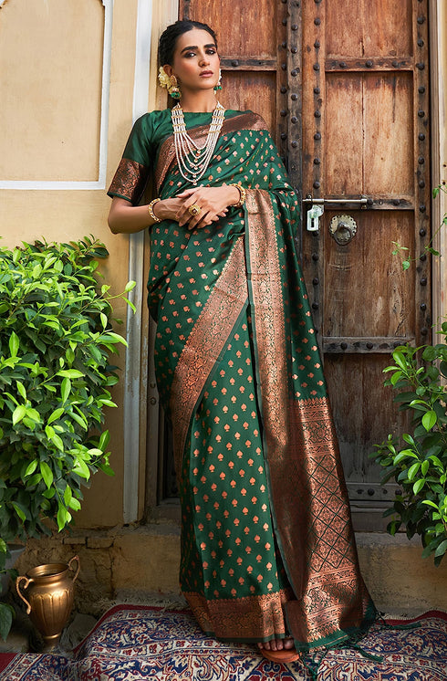 Vasthrlay Banarasi Unstitched Saree