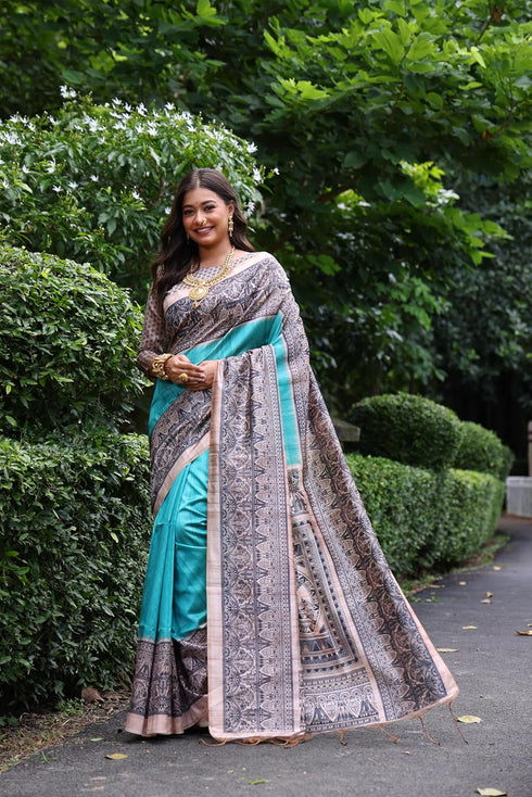 Vasthrlay Tussar Saree Ghicha