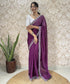 Vasthrlay Georgette Embellishments Scalloped Traditional
