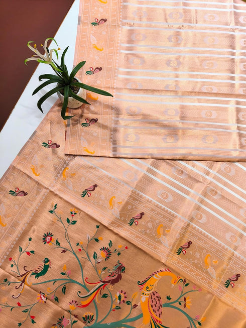 Vasthrlay Kanjivaram Paithani Weaving