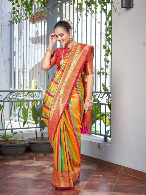 Vasthrlay Rangkat Pattern Banarasi Unstitch