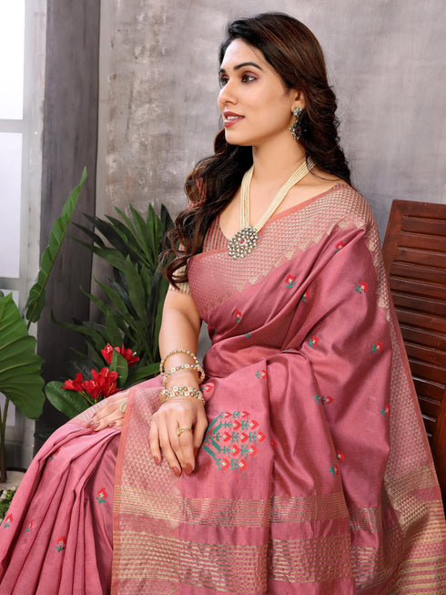 Vasthrlay Embroidery Unstitched Saree