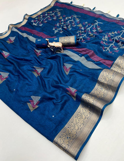 Vasthrlay Bandhani Unstitched Piece Saree