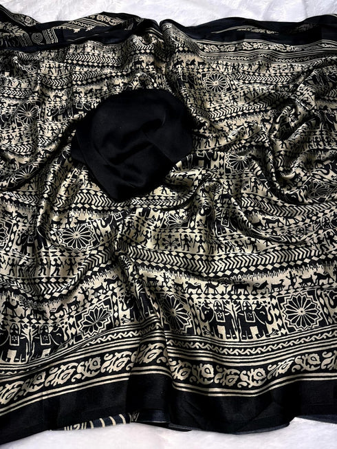 Vasthrlay Modal Kalamkari Designer Beautiful Blouse