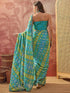 Vasthrlay Chiffon Bandhani Unstitched Purple Saree