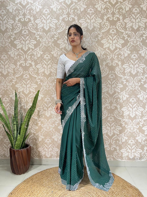 Vasthrlay Georgette Lightweight Receptions Gatherings