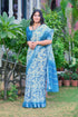 Vasthrlay Sky Blue Unstitched Saree