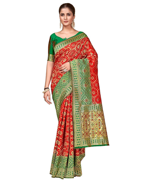 Vasthrlay Banarasi Pistagreen Ethnic Wear