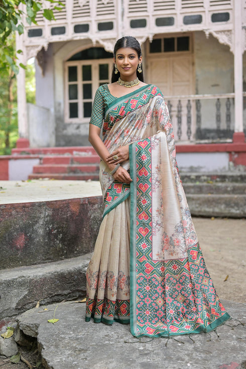 Vasthrlay Traditional Ghicha Madhubani