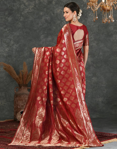 Vasthrlay Banarasi Traditional Unstitched Saree