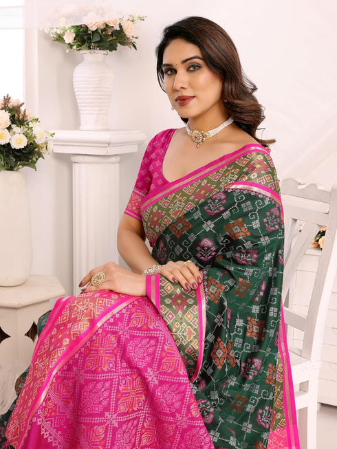 VasthrlayKanjivaram Banarasi Unstitched Rani Free Ethnic Wear