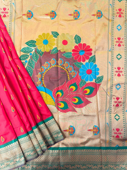 Vasthrlay Paithani Kanjivaram Royalblue