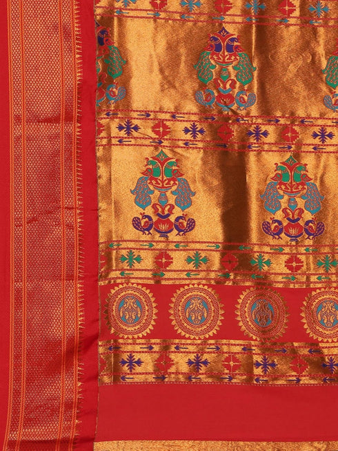Vasthrlay Paithani Purple Saree