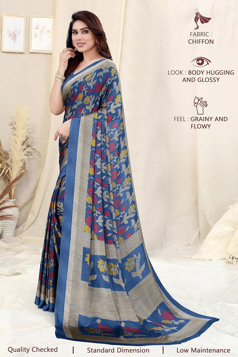 Vasthrlay Fashion Chiffon Printed Ethnic Wear