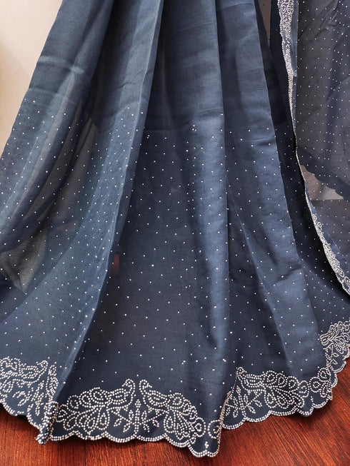 Vasthrlay Georgette Lefpecock Embellishments Occasions