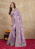 Vasthrlay Jacquard Embroidery Unstitched Purple Ethnic Wear