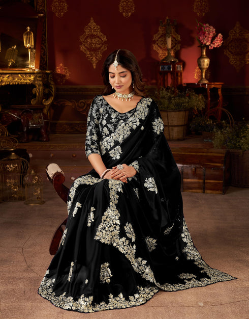 Vasthrlay Embroidery Unstitched Saree