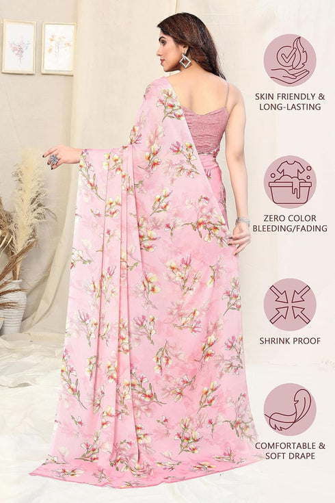 Vasthrlay Fashion Chiffon Georgette Dusty Ethnic Wear