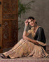 Vasthrlay Printed Tassels Unstitched Maroon Saree