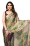 Vasthrlay Fashion Chiffon Printed Grey Ethnic Wear