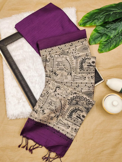 Vasthrlay Soft Tussar Saree