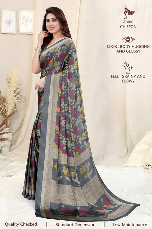Vasthrlay Fashion Chiffon Printed Ethnic Wear