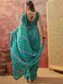 Vasthrlay Chiffon Bandhani Unstitched Purple Saree