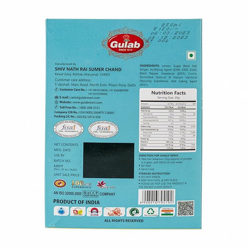 Gulab Wala Shikanji Powder | Instant Refreshing Drink