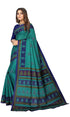 Vasthrlay Cotton Printed Green Saree