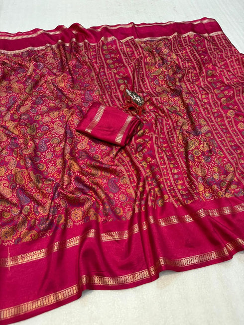 Vasthrlay Kalamkari Tussar Saree