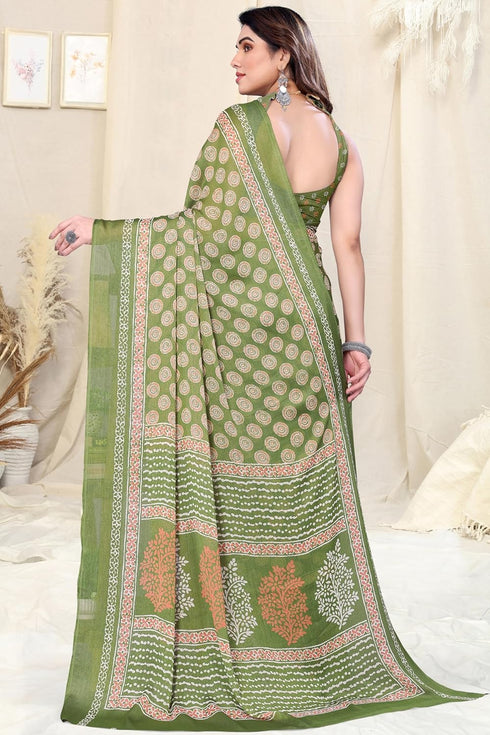 Vasthrlay Fashion Chiffon Printed Ethnic Wear