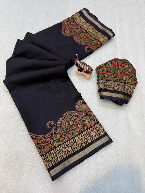 Vasthrlay Kalamkari Printed Saree