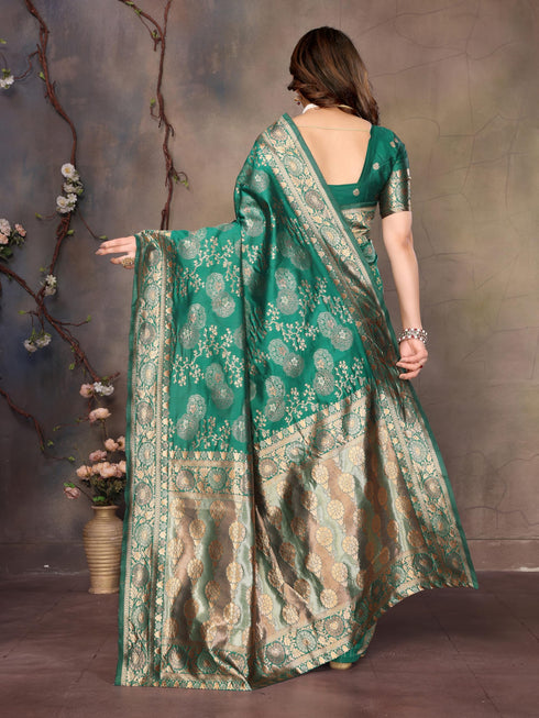Vasthrlay Black Silk Saree