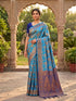 Vasthrlay Jacquard Traditional Unstitch Purpleorange Ethnic Wear