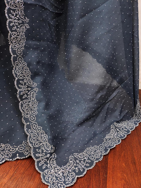 Vasthrlay Georgette Lefpecock Embellishments Occasions