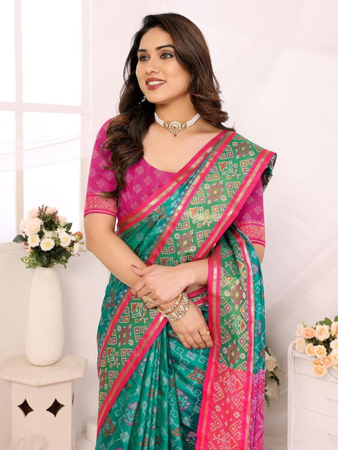 VasthrlayKanjivaram Banarasi Unstitched Rani Free Ethnic Wear