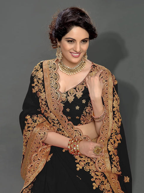 Vasthrlay Heavy Embroidery Saree