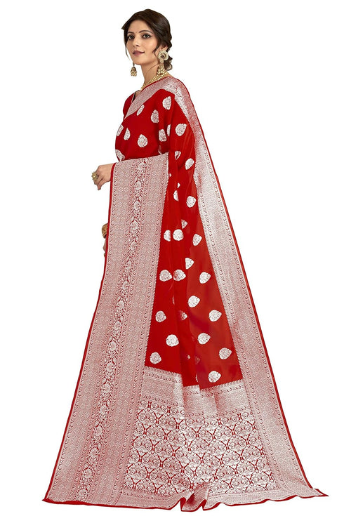 Vasthrlay Banarasi Gs Peach Ethnic Wear