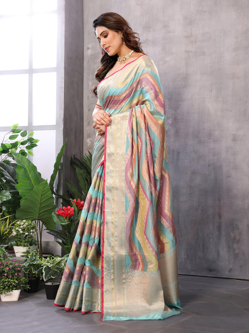 Vasthrlay Jacquard Unstitched Saree