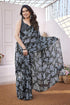 Vasthrlay Fashion Chiffon Printed Red Ethnic Wear